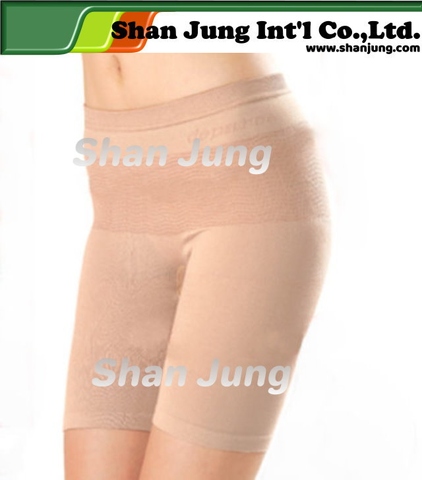 Shaping Wear, Seamless Mid-Thigh Slimmer Shorts with Ge-ion