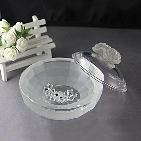 crystal glass jewelry box