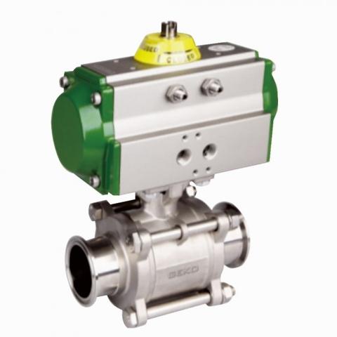 3 Piece ISO5211 Mount Driect Clamp End Ball Valve | TAIWAN GEKO VALVE ...