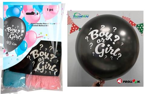 COLOUR MAGIC Baby Gender Reveal Decorations kit with Boy or